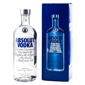 Absolut Blue vodka 3l 40%, díszdoboz