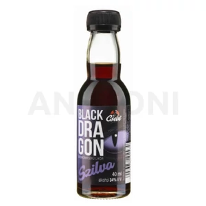 Csévi Black Dragon keserű-szilva ízű szeszesital 0,05l 34%