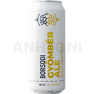 Borsodi Ale Gyömbér dobozos sör 0,5l