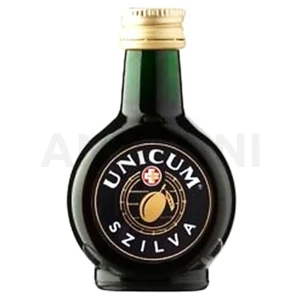 Zwack Unicum szilva ízesítésű keserűlikőr 0,1l 34,5% DRS, zsebpalack