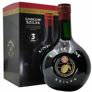 Zwack Unicum szilva ízesítésű keserűlikőr 3l 34,5%, díszdoboz