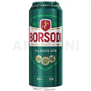 Borsodi dobozos sör 0,5l DRS