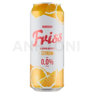 Borsodi Friss alkoholmentes dobozos sör, citrom ízesítéssel 0,5l DRS