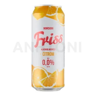 Borsodi Friss alkoholmentes dobozos sör, citrom ízesítéssel 0,5l DRS