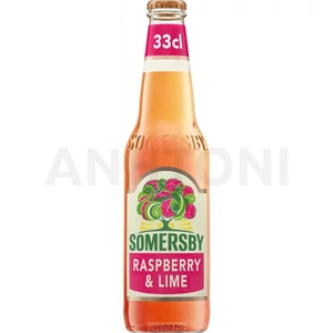 Somersby Raspberry &amp; Lime palackos almabor, málna-lime ízesítéssel 0,33l DRS