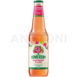 Somersby Raspberry & Lime palackos almabor, málna-lime ízesítéssel 0,33l DRS