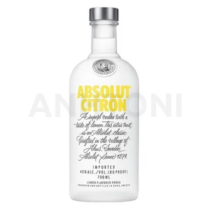 Absolut Citron citrom ízesítésű vodka 0,7l 40% DRS