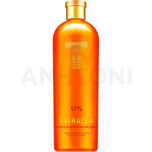 Tatratea tea alapú likőr, csipkebogyó-homoktövis ízesítéssel 0,7l 57% DRS