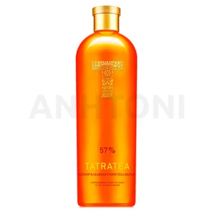 Tatratea tea alapú likőr, csipkebogyó-homoktövis ízesítéssel 0,7l 57% DRS