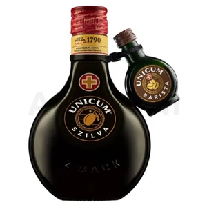 Zwack Unicum szilva ízesítésű keserűlikőr 0,5l 32% DRS + Unicum Barista 0,04l