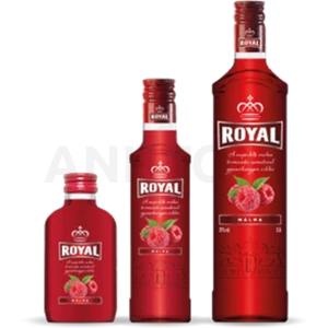 Royal Vodka málna ízesítésű vodka 0,2l 26%