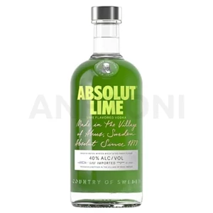 Absolut Lime zöldcitrom ízesítésű vodka 0,7l 40% DRS