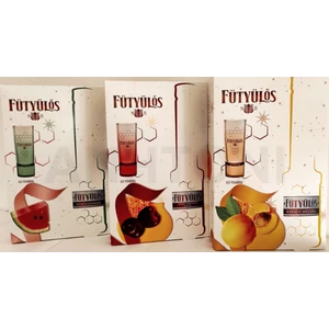 Fütyülös mézes barack likőr 0,5l 24,5% DRS, díszdoboz + pohár