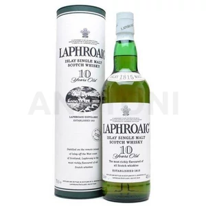 Laphroaig whisky 0,7l 10 éves 43% DRS, díszdoboz