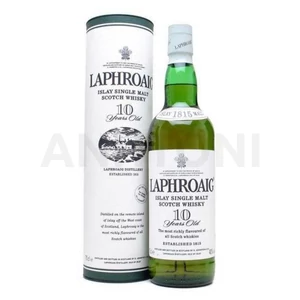 Laphroaig whisky 0,7l 10 éves 40% DRS, díszdoboz