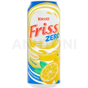 Borsodi Friss alkoholmentes dobozos sör, citrom ízesítéssel 0,5l DRS