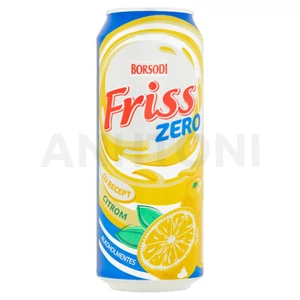 Borsodi Friss alkoholmentes dobozos sör, citrom ízesítéssel 0,5l DRS