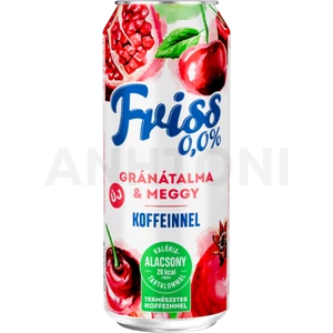 Borsodi Friss alkoholmentes dobozos sör, gránátalma-meggy ízesítéssel 0,5l DRS