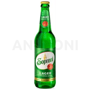 Soproni szűretlen palackos sör 0,5l