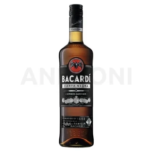 Bacardi Carta Negra Black rum 1l 37,5% DRS