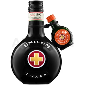 Zwack Unicum keserűlikőr 0,5l 40% DRS + Unicum Orange Bitter 0,04l