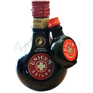 Zwack Unicum Szilva keserűlikőr 0,5l 40% DRS + Unicum Orange Bitter 0,04l