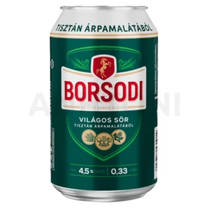 Borsodi dobozos sör 0,5l DRS