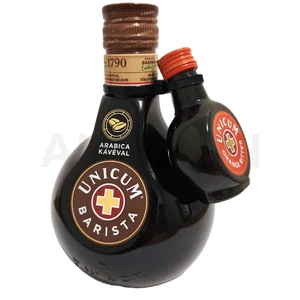 Zwack Unicum Barista kávé ízesítésű keserűlikőr 0,5l 34,5% DRS + Unicum Orange Bitter 0,04l