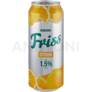 Borsodi Friss dobozos sör, citromos ízesítéssel 0,5l