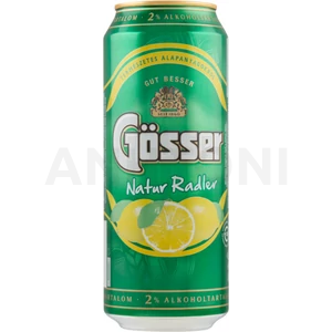 Gösser Natur Zitrone dobozos sör, citrom ízesítéssel 0,5l DRS