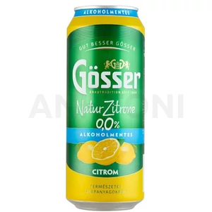 Gösser Natur Zitrone akoholmentes dobozos sör, citromos ízesítéssel 0,5l DRS
