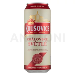 Krusovice Svetlé dobozos sör 0,5l DRS
