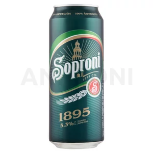 Soproni 1895 dobozos sör 0,5l DRS