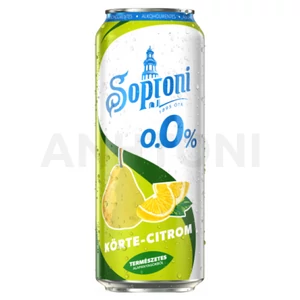 Soproni 0.0% alkoholmentes dobozos sör, körte-citrom ízesítéssel 0,5l DRS
