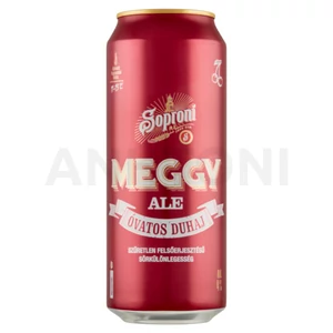 Soproni Óvatos Duhaj dobozos sör, meggy ízesítéssel 0,5l DRS