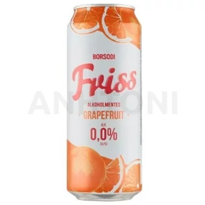 Borsodi Friss alkoholmentes dobozos sör, grapefruit ízesítéssel 0,5l