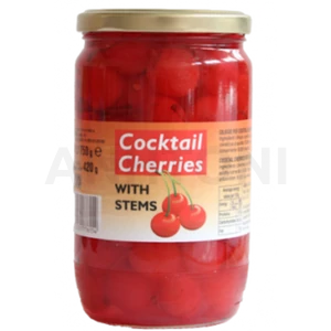 Koktélcseresznye piros száras