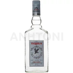 3 Sombreros Silver tequila 1l 38%
