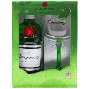 Tanqueray London gin 0,7l 43,1%, díszdoboz + pohár