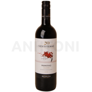 Zonin Ventiterre Primitivo száraz vörösbor 0,75l 2019