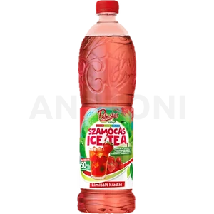 Pölöskei szamócás ice tea ízű szörp 1l DRS
