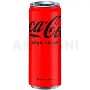 Coca-Cola Zero szénsavas üdítőital 0,33l DRS
