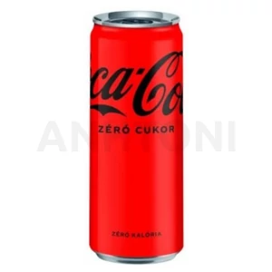 Coca-Cola Zero szénsavas üdítőital 0,33l DRS