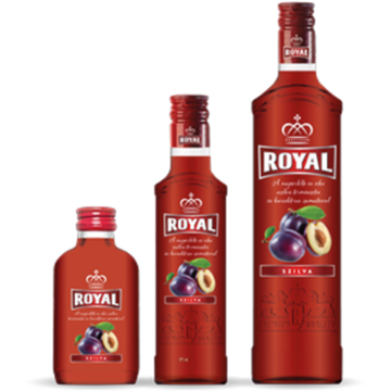 Royal Vodka szilva ízesítésű vodka 0,1l 30%
