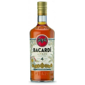 Bacardi Anejo Cuatro Rum 0,7l 40% 4 éves