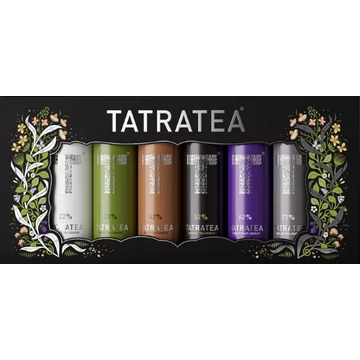 Tatratea tea alapú likőr mini kollekció 0,24l 47%, díszdoboz