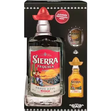 Sierra Silver tequila 0,7l 38% + Mini Reposado 0,04l