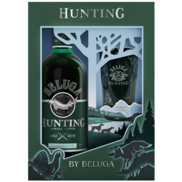 Beluga Hunting Herbal keserű ízesítésű vodka 0,7l 38%, díszdoboz