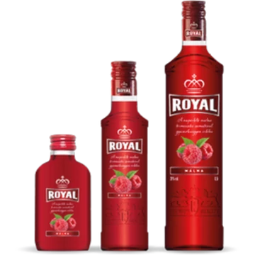 Royal Vodka málna ízesítésű vodka 0,1l 28%