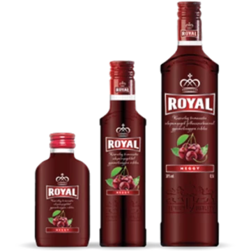 Royal Vodka meggy ízesítésű vodka 0,1l 28%